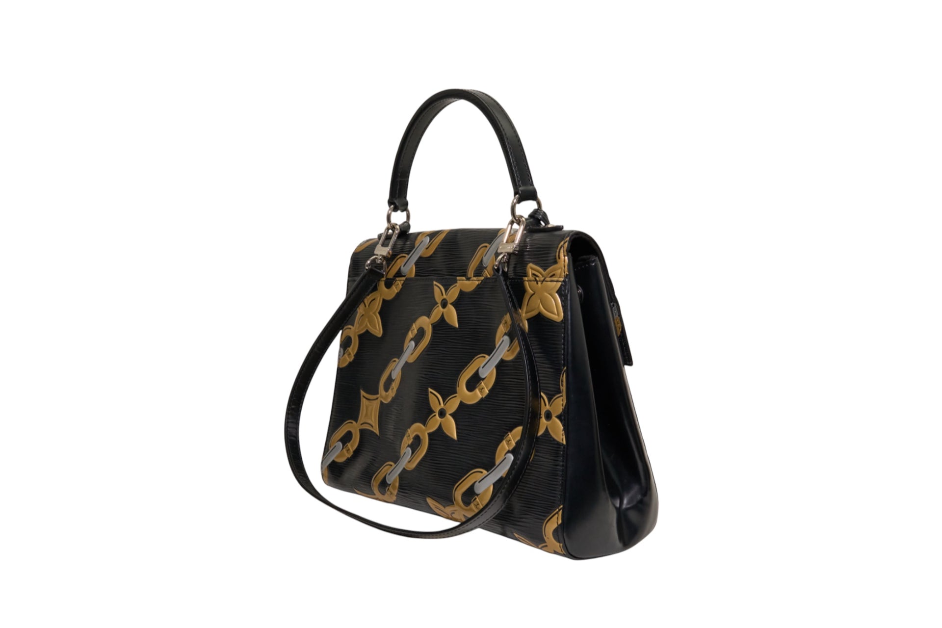 Louis Vuitton Cluny MM Epi Chain Flower Noir