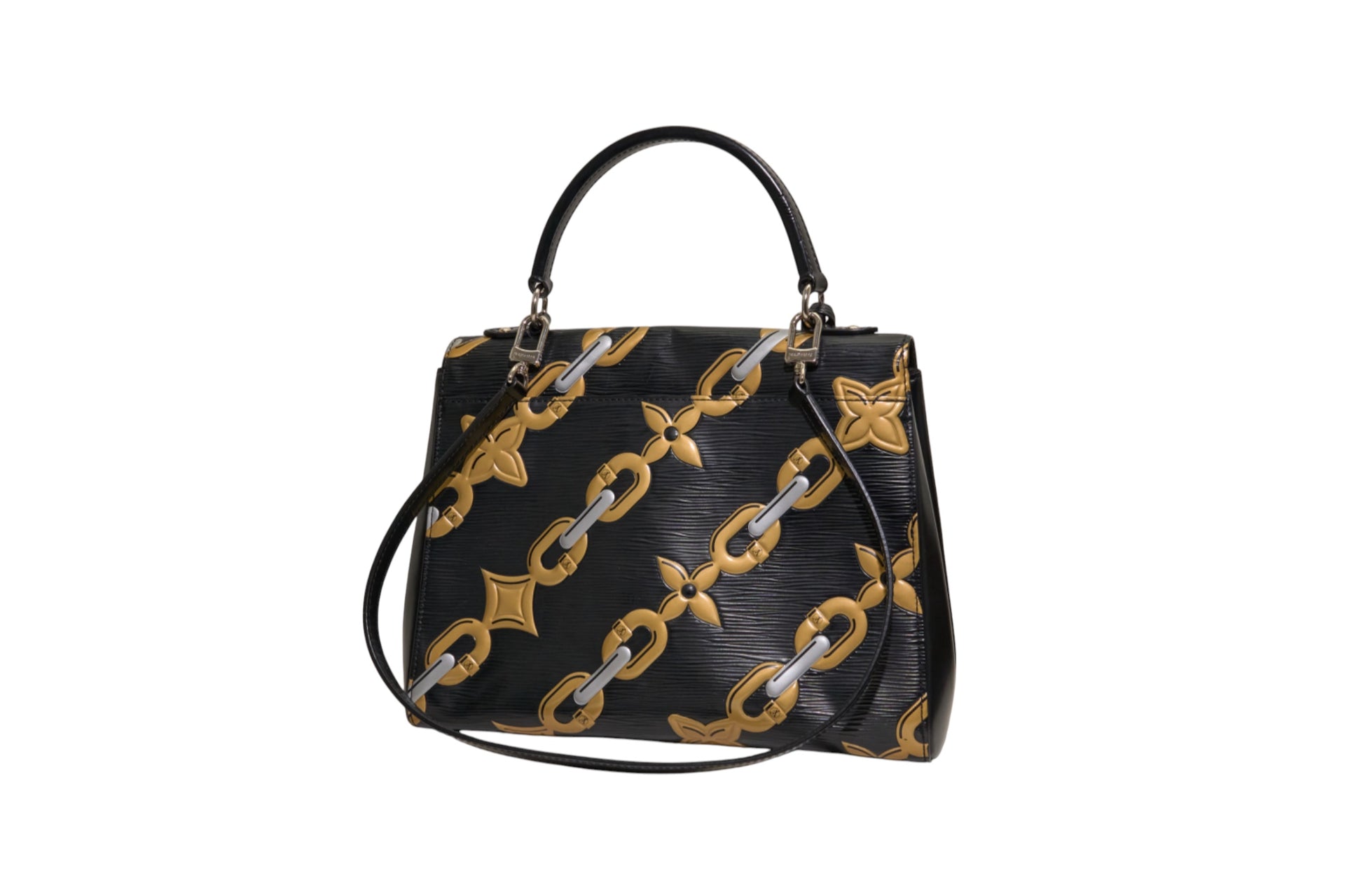 Louis Vuitton Cluny MM Epi Chain Flower Noir