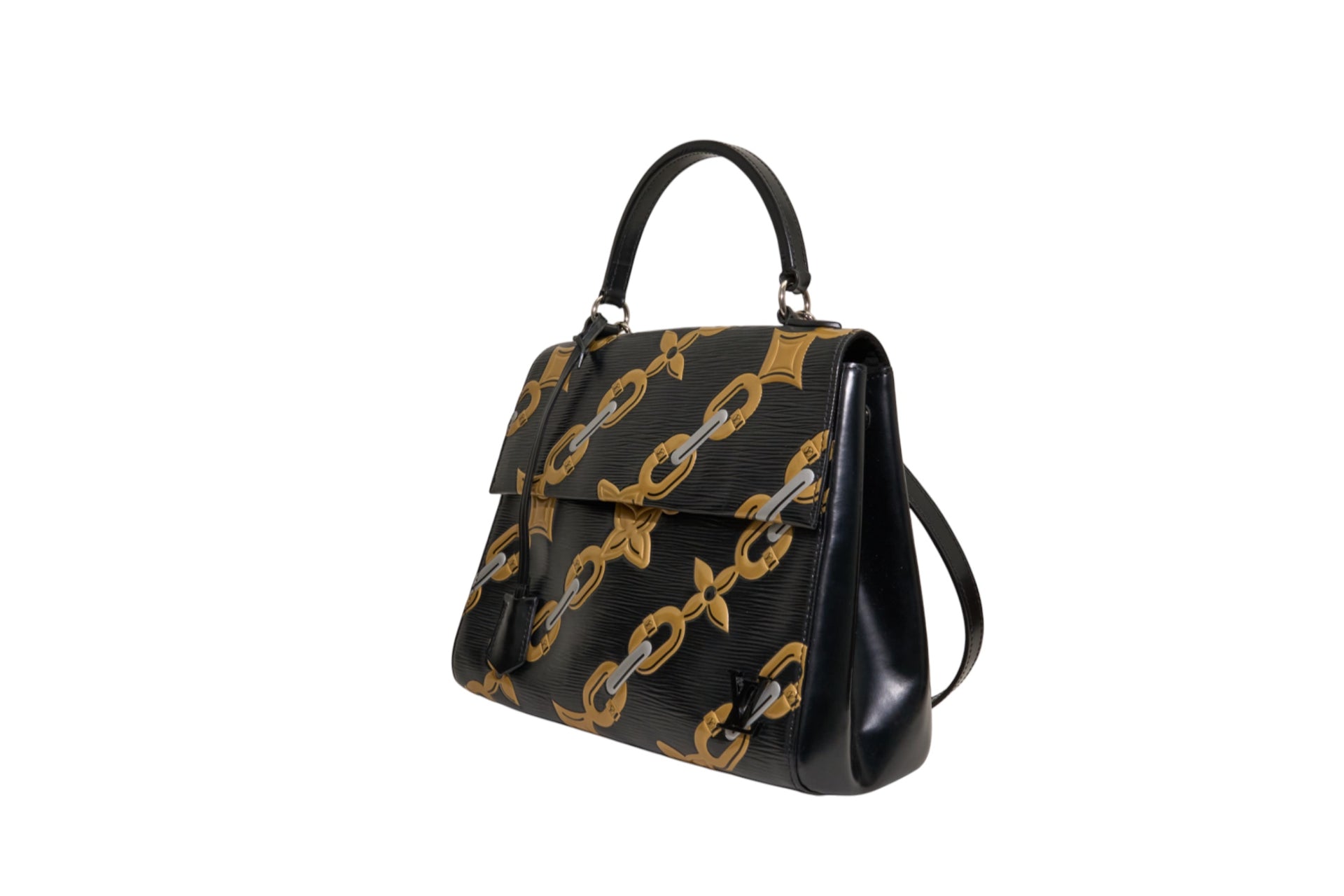 Louis Vuitton Cluny MM Epi Chain Flower Noir