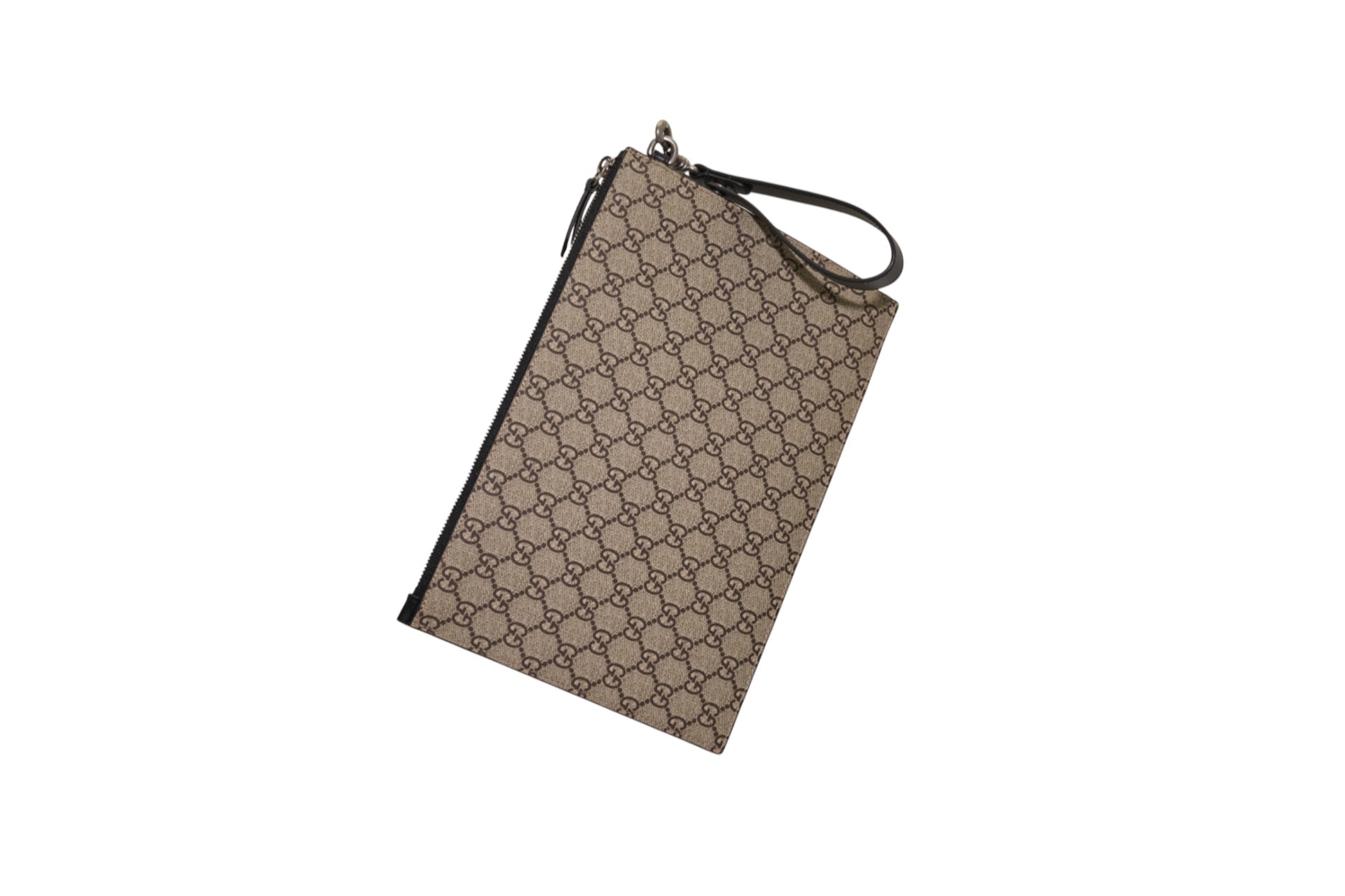 Gucci Bee Monogram Canvas Clutch