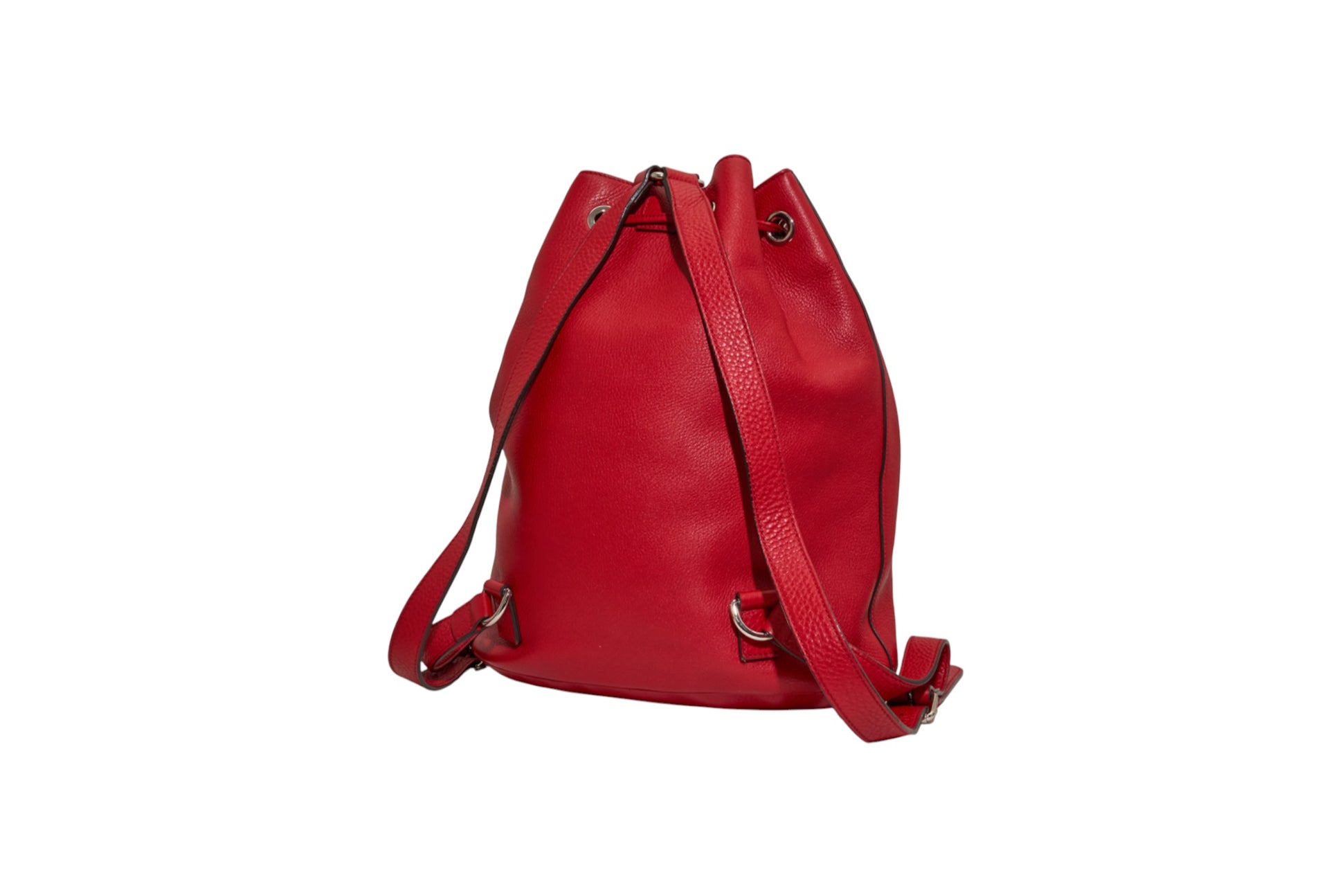 Gucci Red Pebbled Leather Soho Backpack