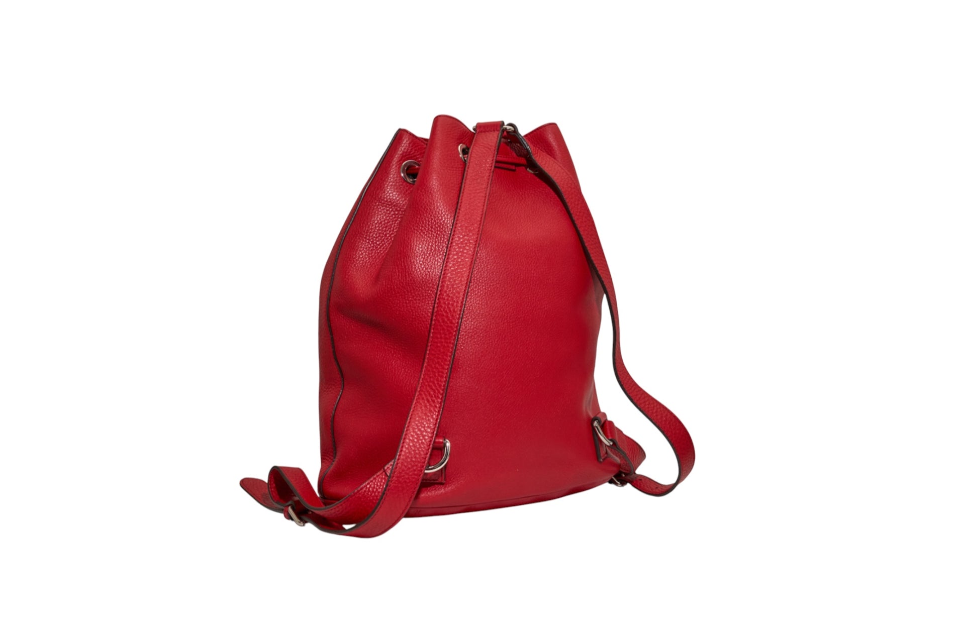 Gucci Red Pebbled Leather Soho Backpack