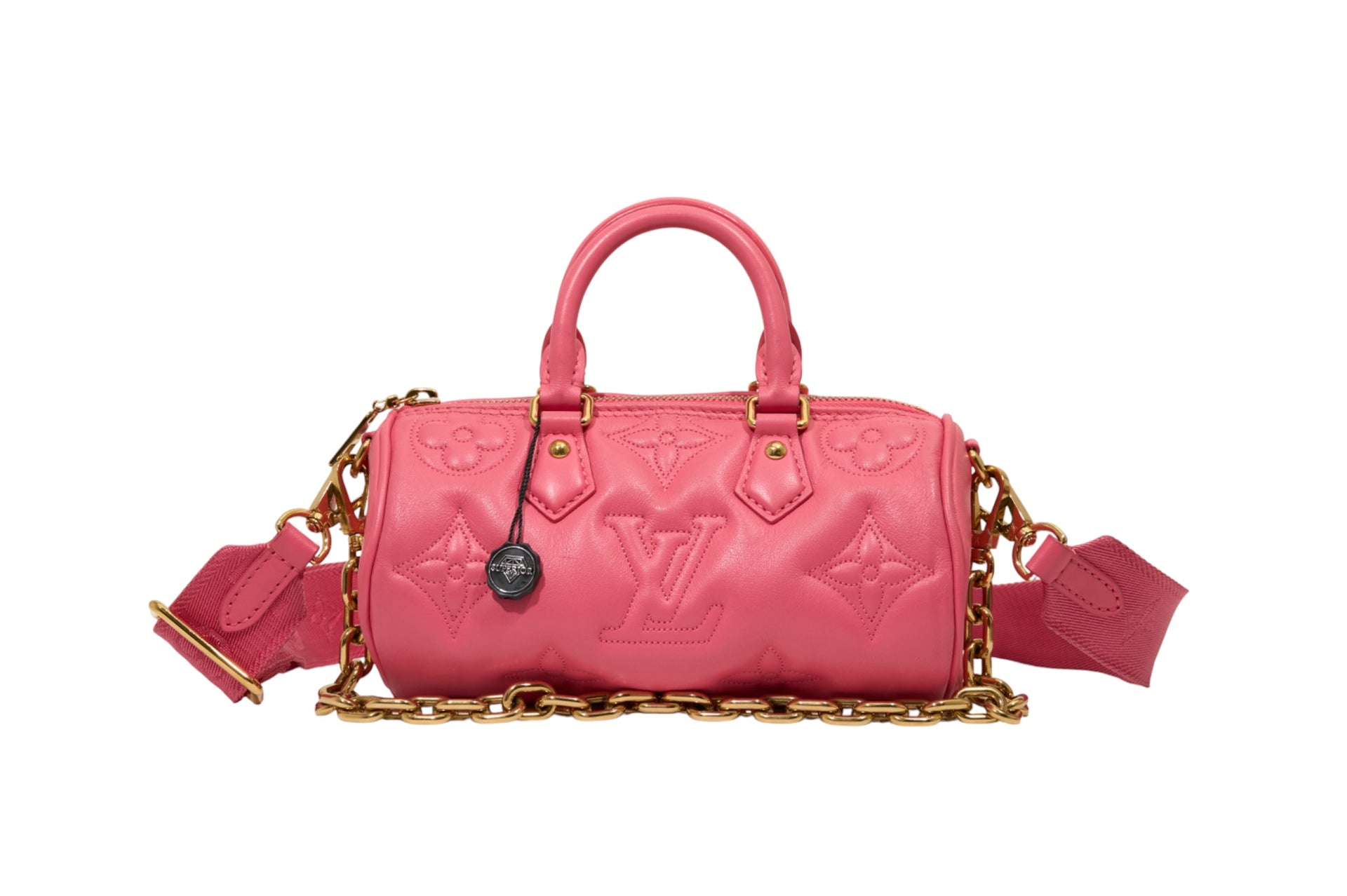 Louis Vuitton Papillon BB Bubblegram Calfskin Dragon Fruit