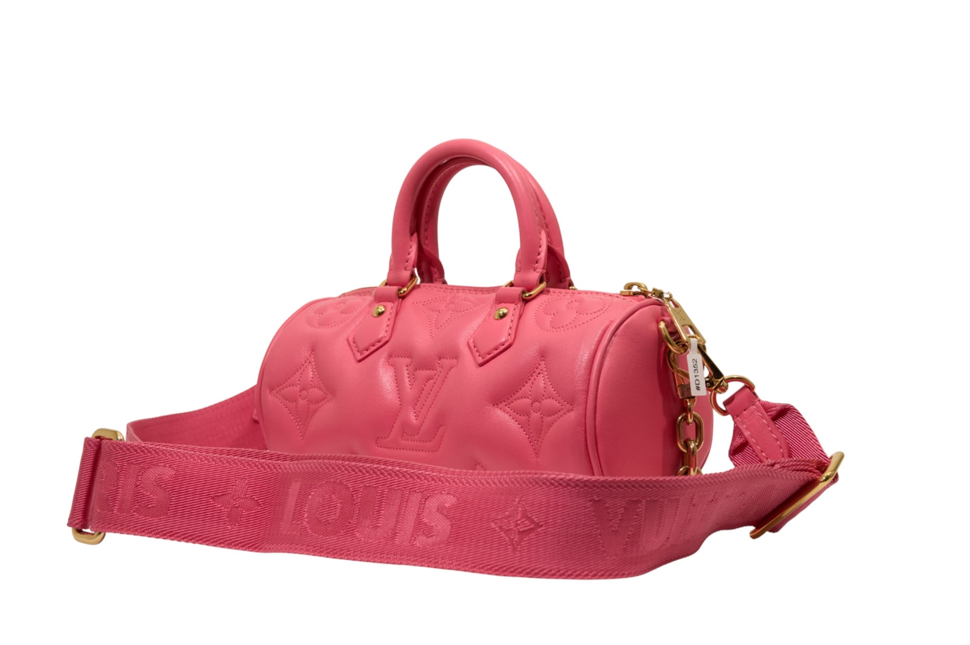 Louis Vuitton Papillon BB Bubblegram Calfskin Dragon Fruit