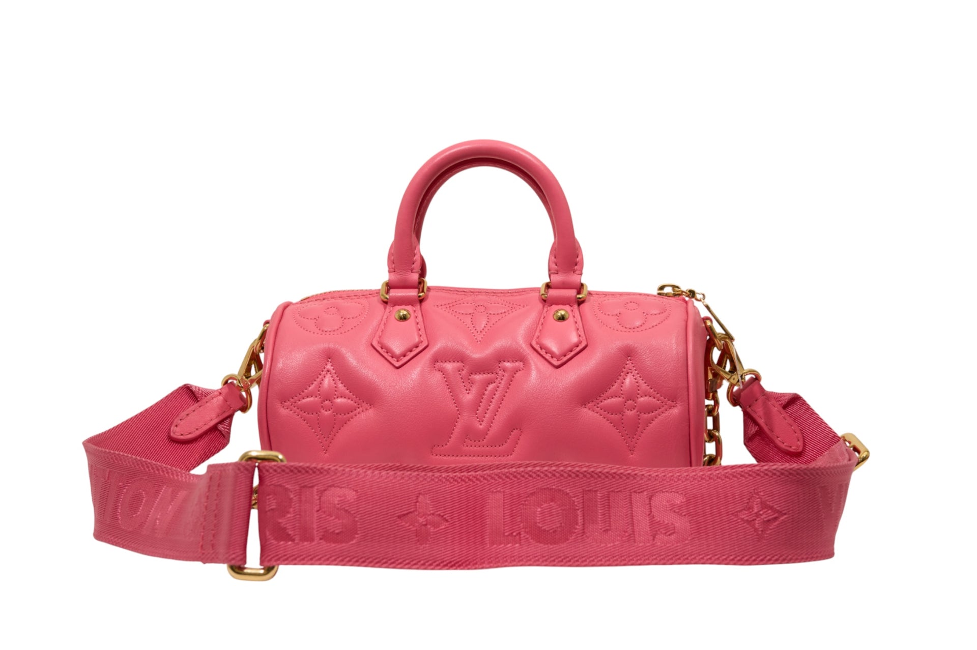 Louis Vuitton Papillon BB Bubblegram Calfskin Dragon Fruit