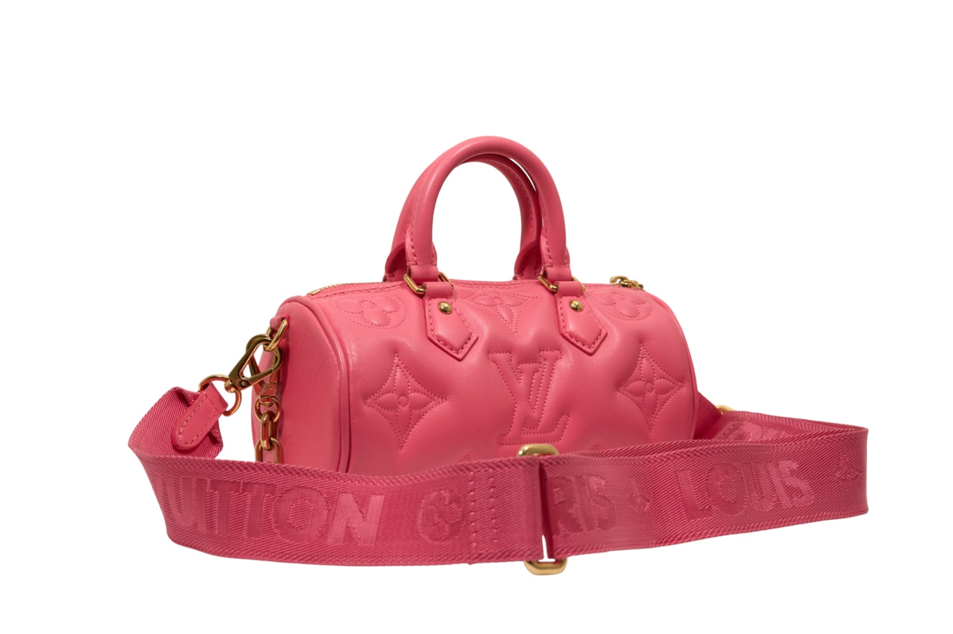 Louis Vuitton Papillon BB Bubblegram Calfskin Dragon Fruit