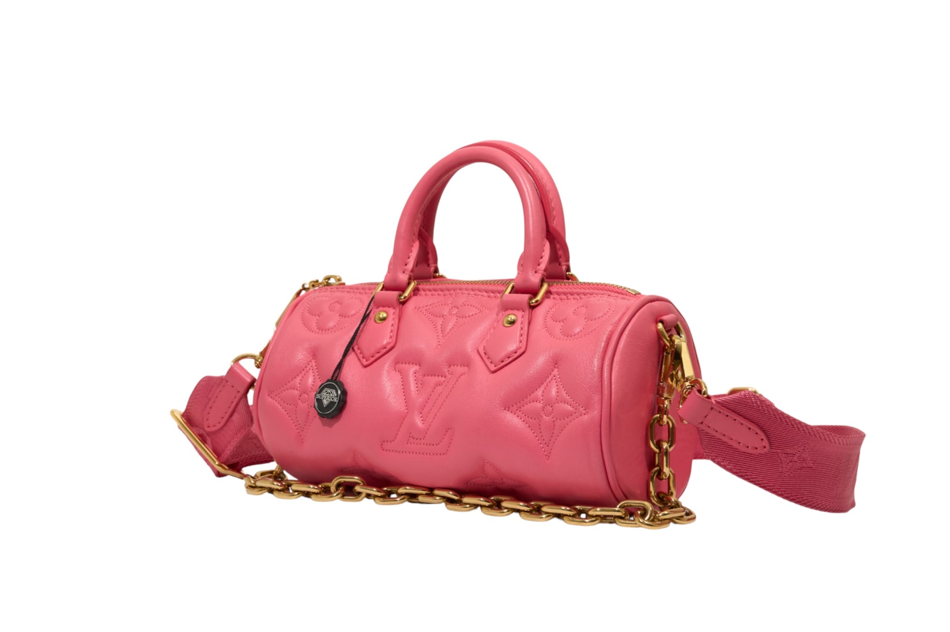 Louis Vuitton Papillon BB Bubblegram Calfskin Dragon Fruit