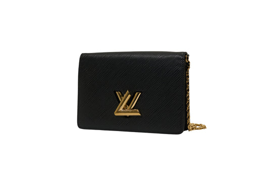 Louis Vuitton Twist Belt Chain Pouch Epi Noir