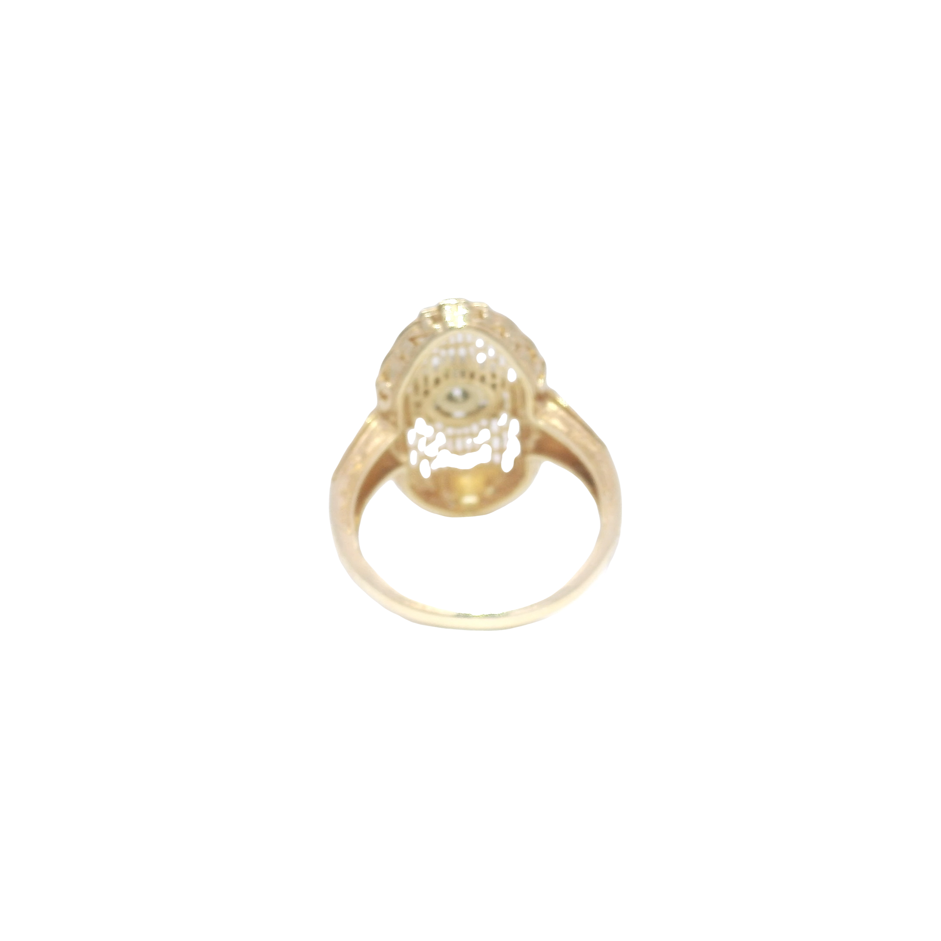 Vintage Style Diamond Estate Ring in 14K Yellow Gold