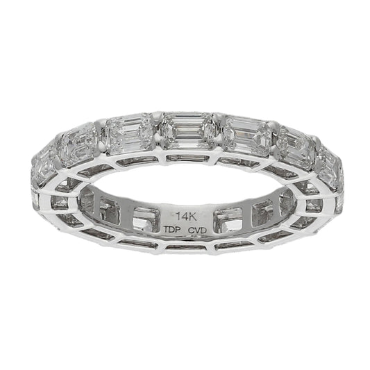 4.76cttw. Emerald Cut Lab Grown Diamond in 14K White Gold