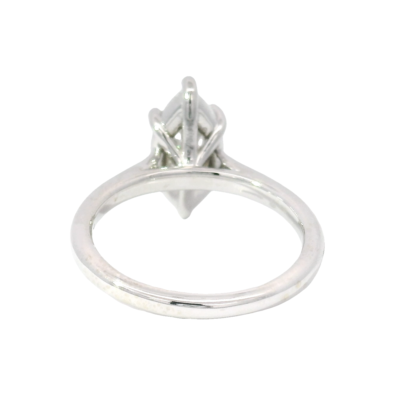 2.0ct. E VS1 Lab Grown Marquise in 14K White Gold Cathedral