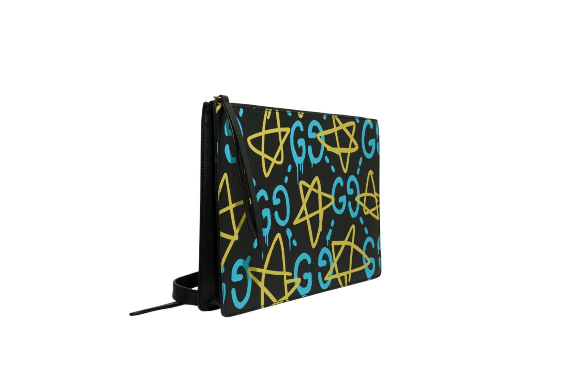 Gucci Calfskin Ghost Print GG Messenger Bag
