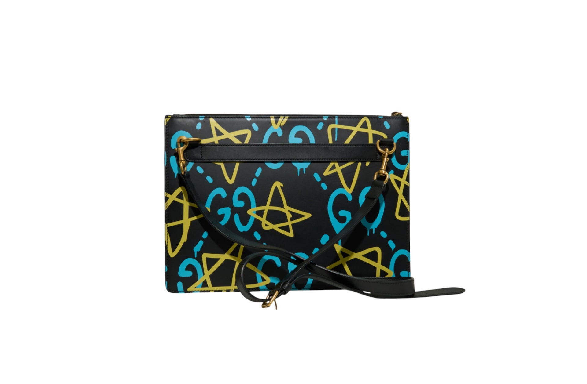 Gucci Calfskin Ghost Print GG Messenger Bag