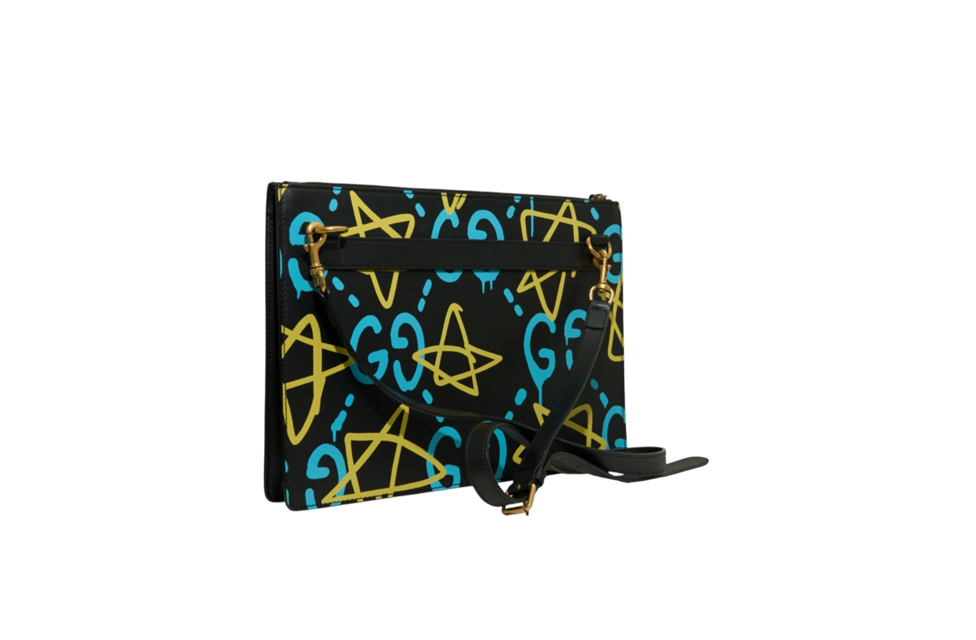 Gucci Calfskin Ghost Print GG Messenger Bag