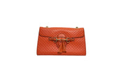 Gucci Medium Emily Soft Microguccissima Chain Sun Orange Shoulder Bag