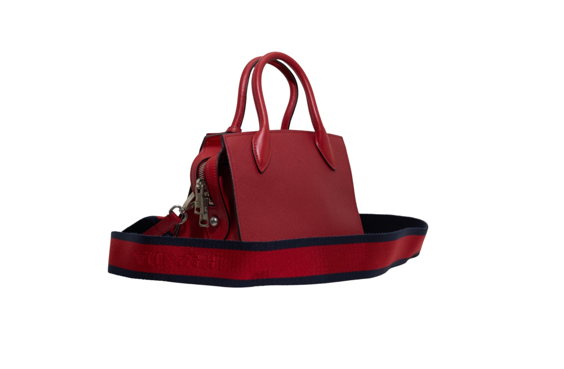 Prada Saffiano Cuir Calfskin Medium Top Handle Tote