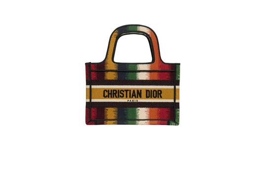 Christian Dior Mini D Stripes Book Tote Handbag