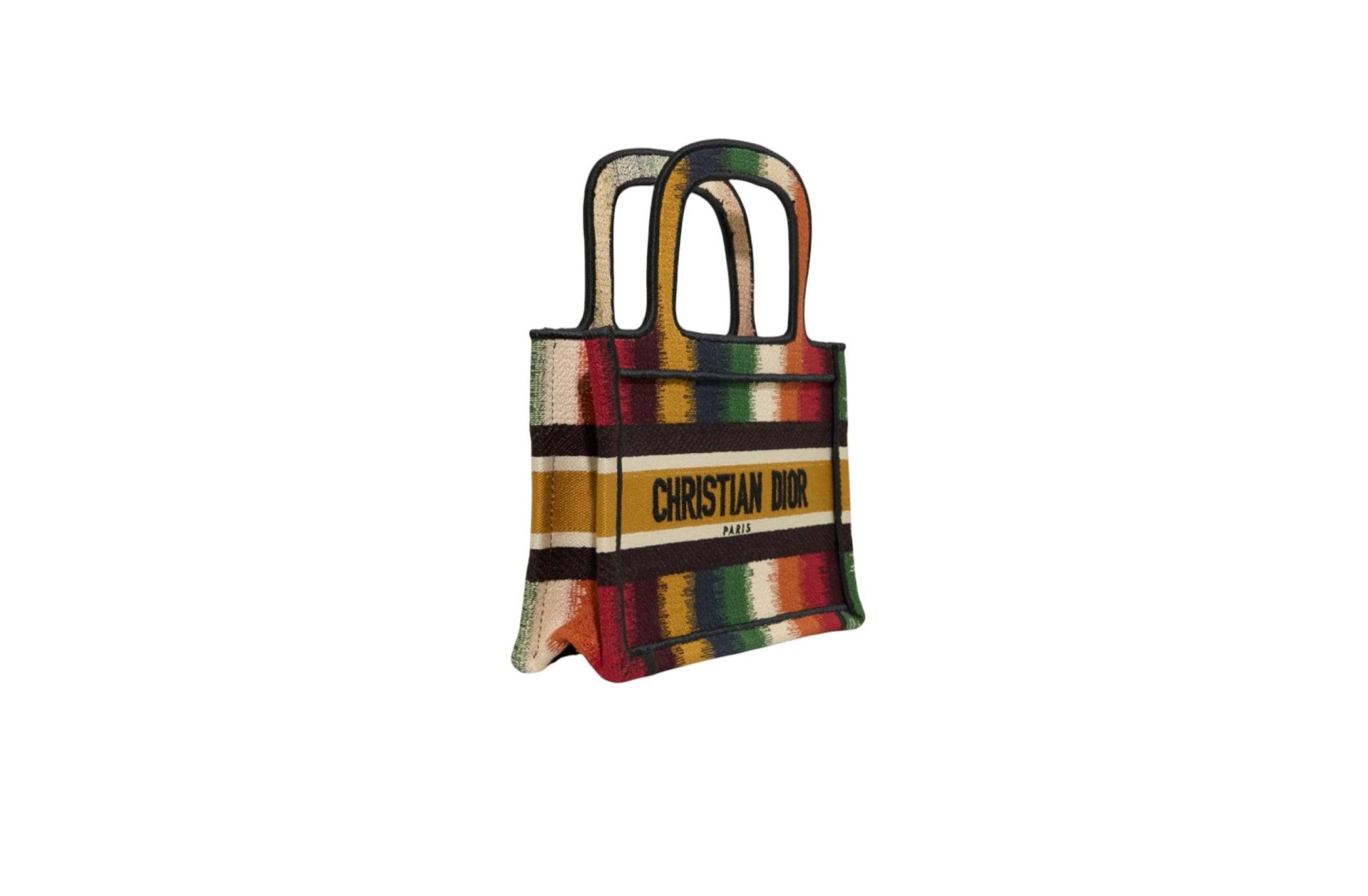 Christian Dior Mini D Stripes Book Tote Handbag