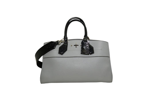 Louis Vuitton City Steamer EW Calf Leather Python White/Black