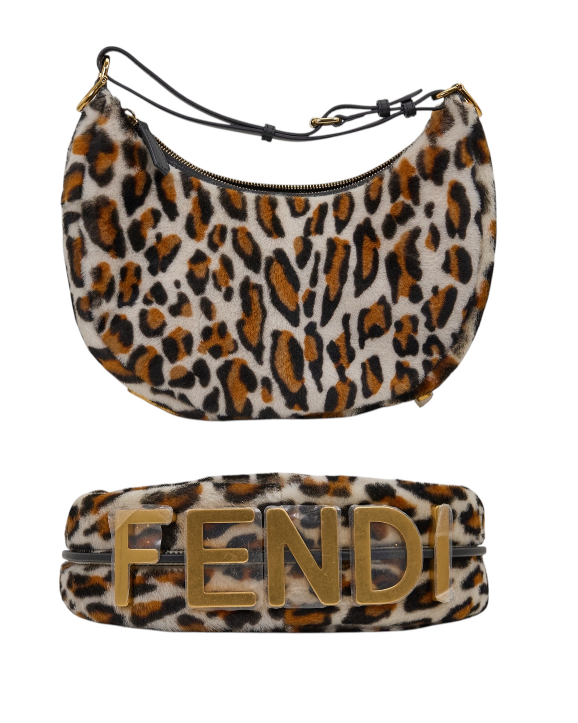 Fendi Leopard Print Small Fendigraphy Bag
