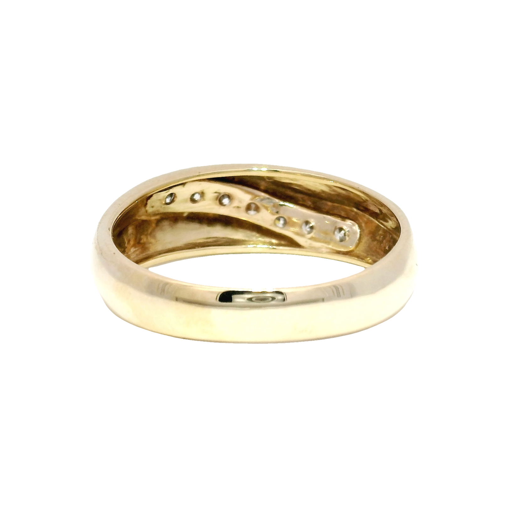 Natural Diamond Men's Ring Set in 14K Yellow Gold