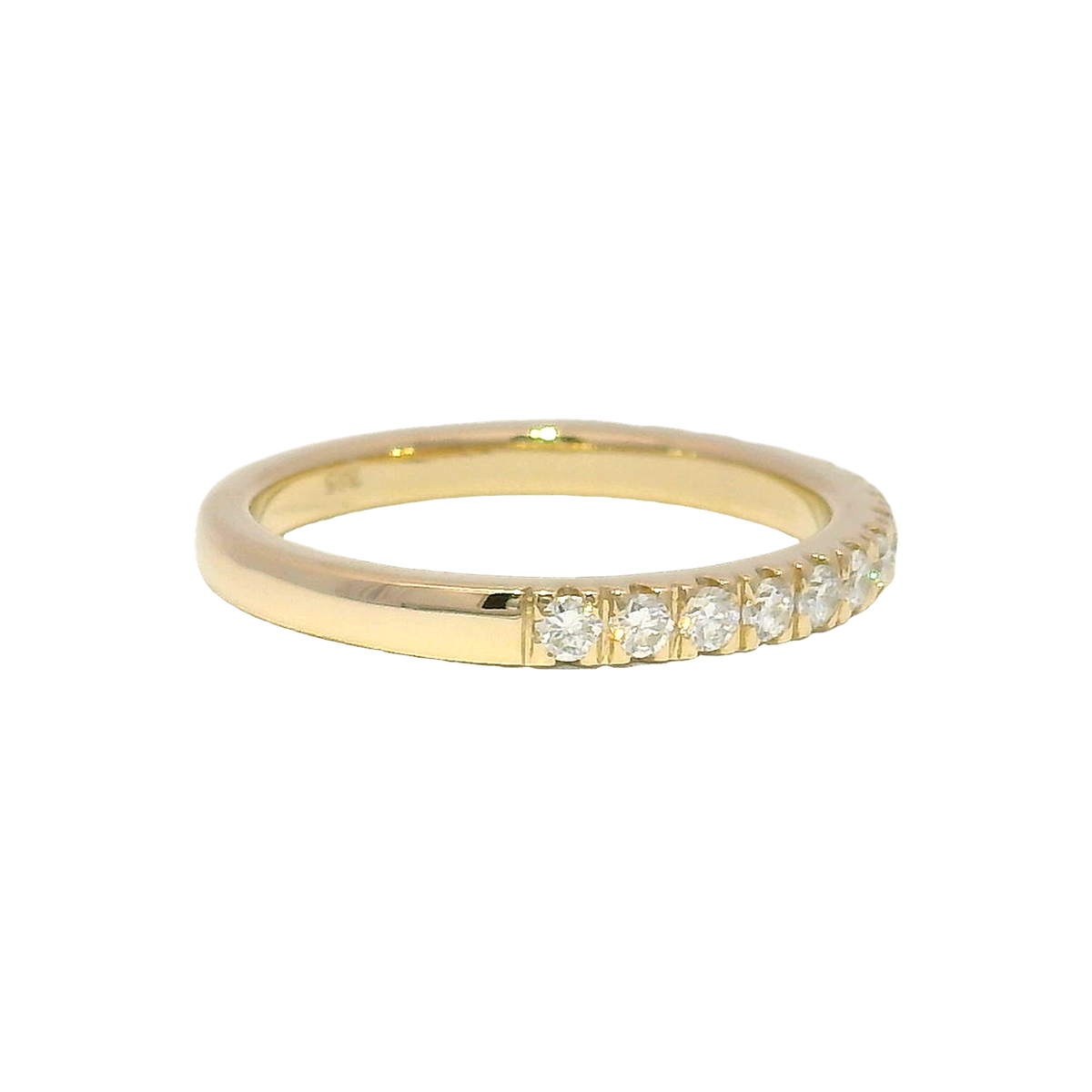 Lab Grown Diamond Band in 14K Yellow Gold Size 6