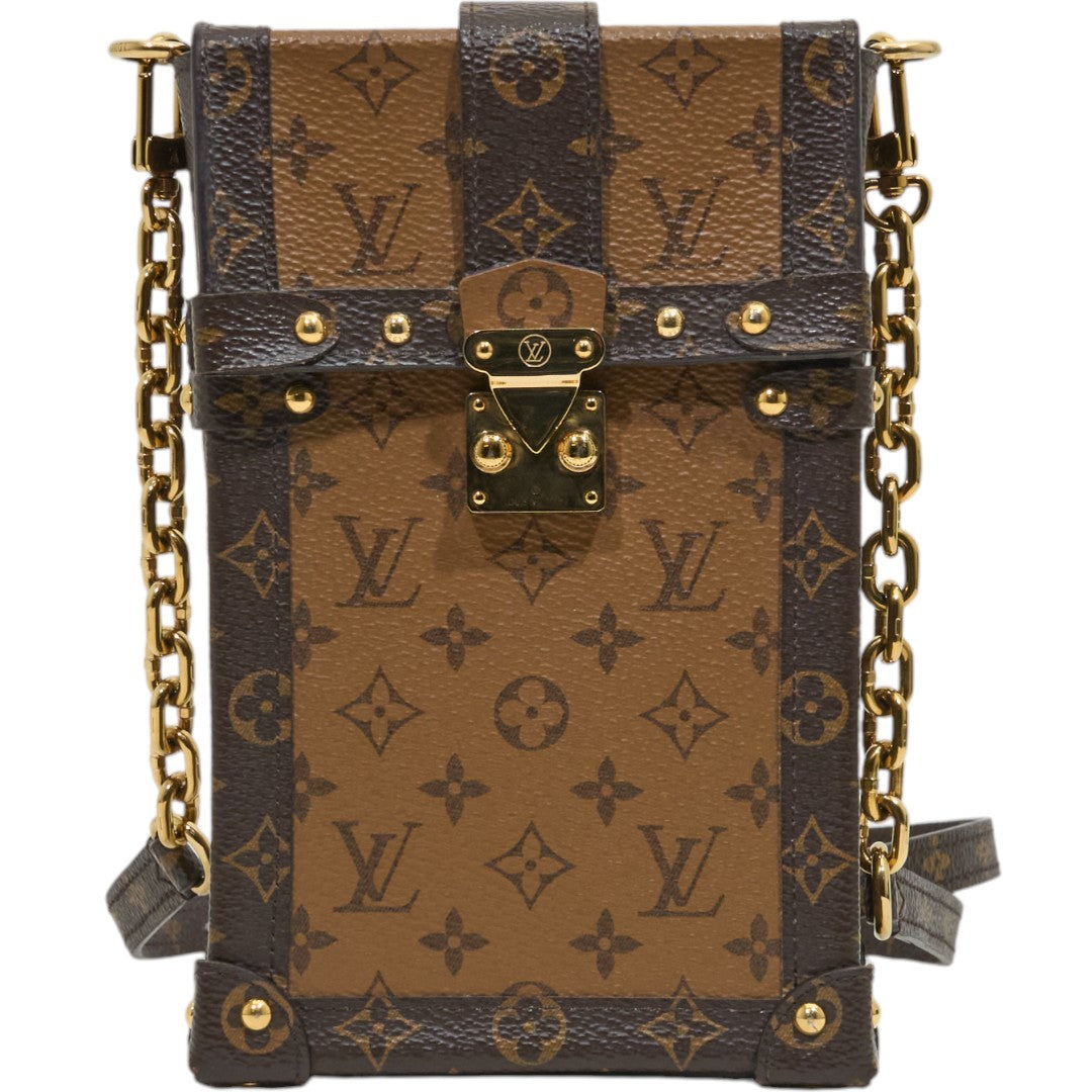 Louis Vuitton Trunk Pochette Vertical Monogram/Monogram Reverse