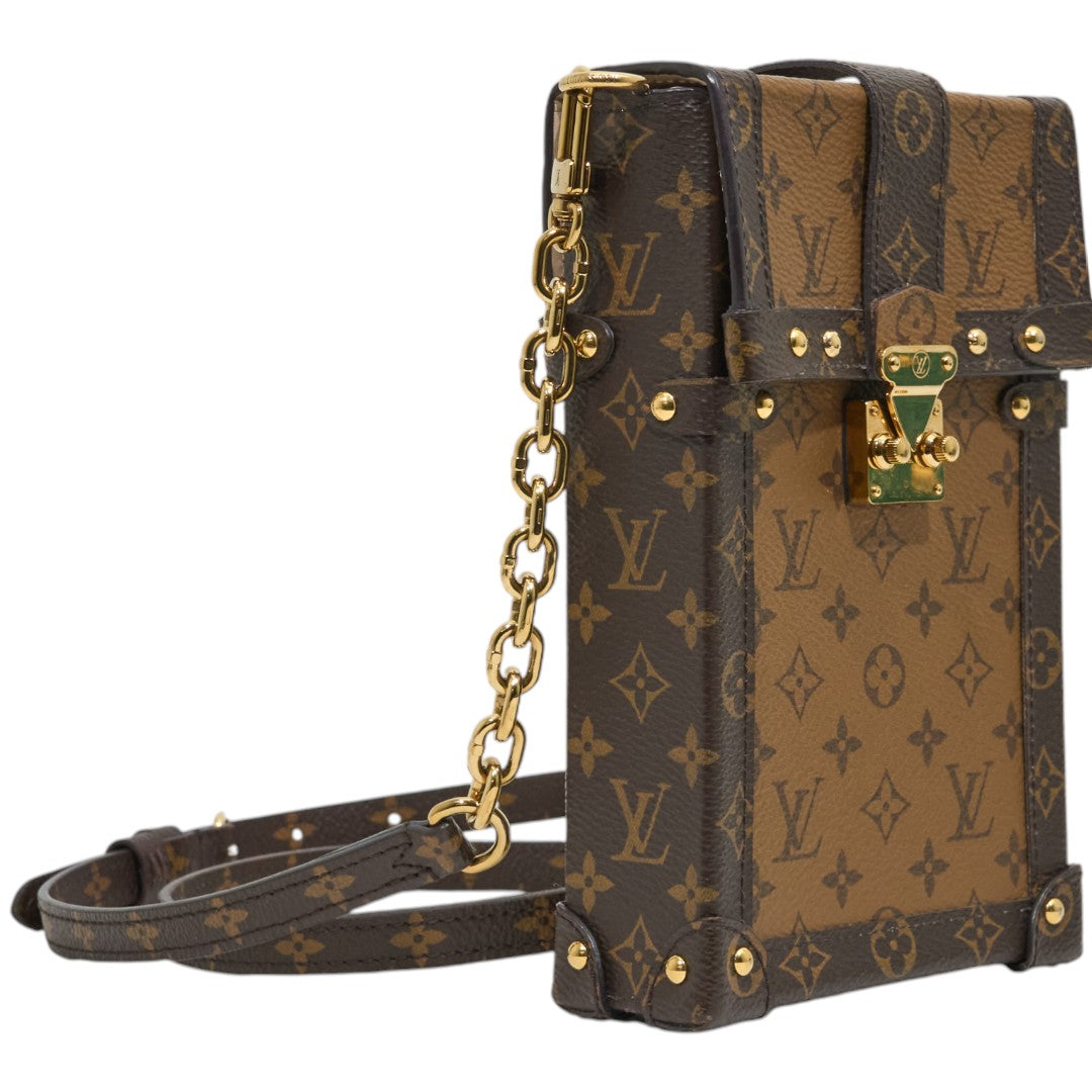 Louis Vuitton Trunk Pochette Vertical Monogram/Monogram Reverse