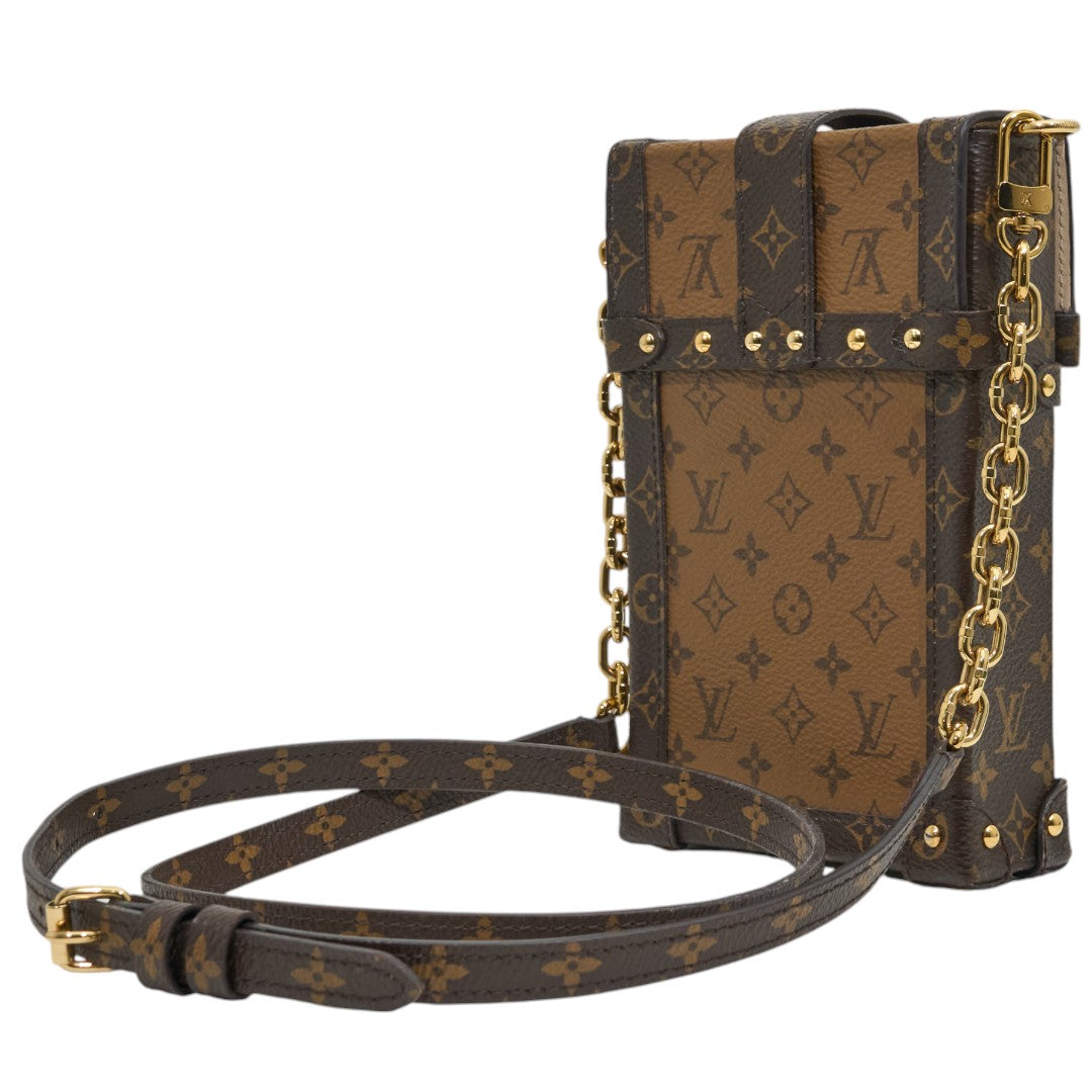 Louis Vuitton Trunk Pochette Vertical Monogram/Monogram Reverse