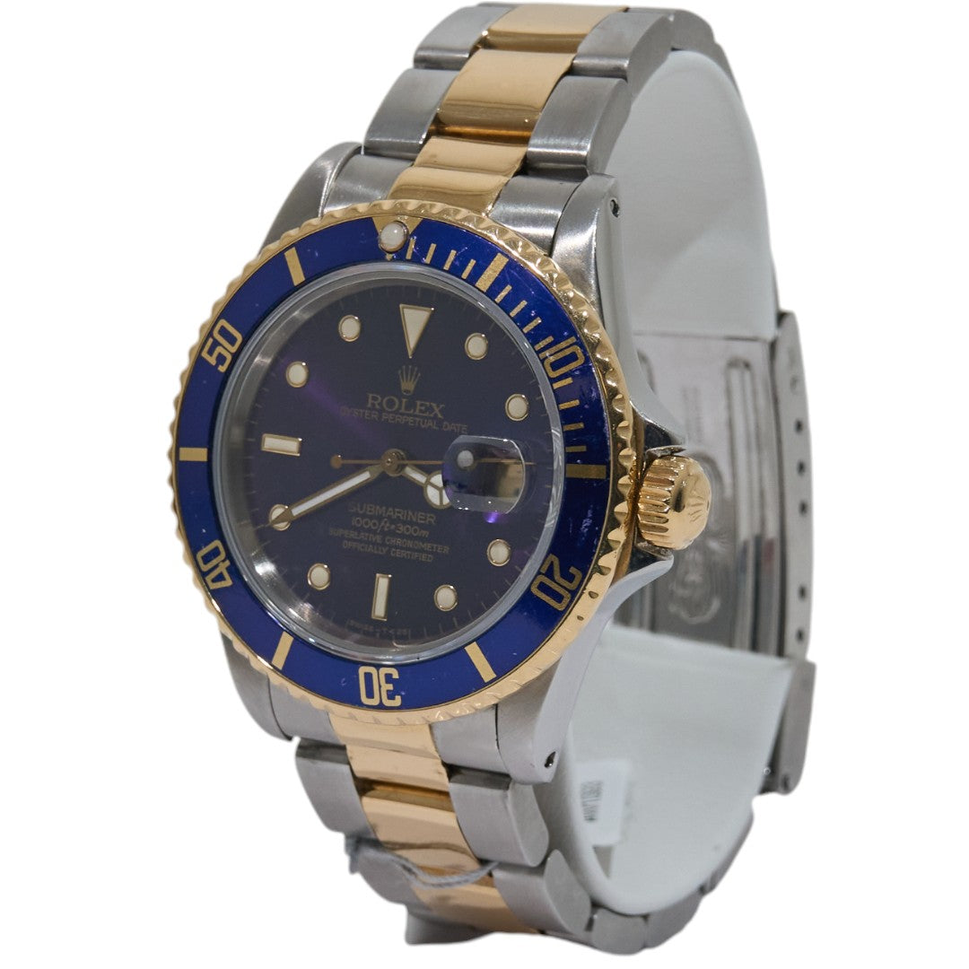 40mm Rolex Submariner Two Tone Blue 1985