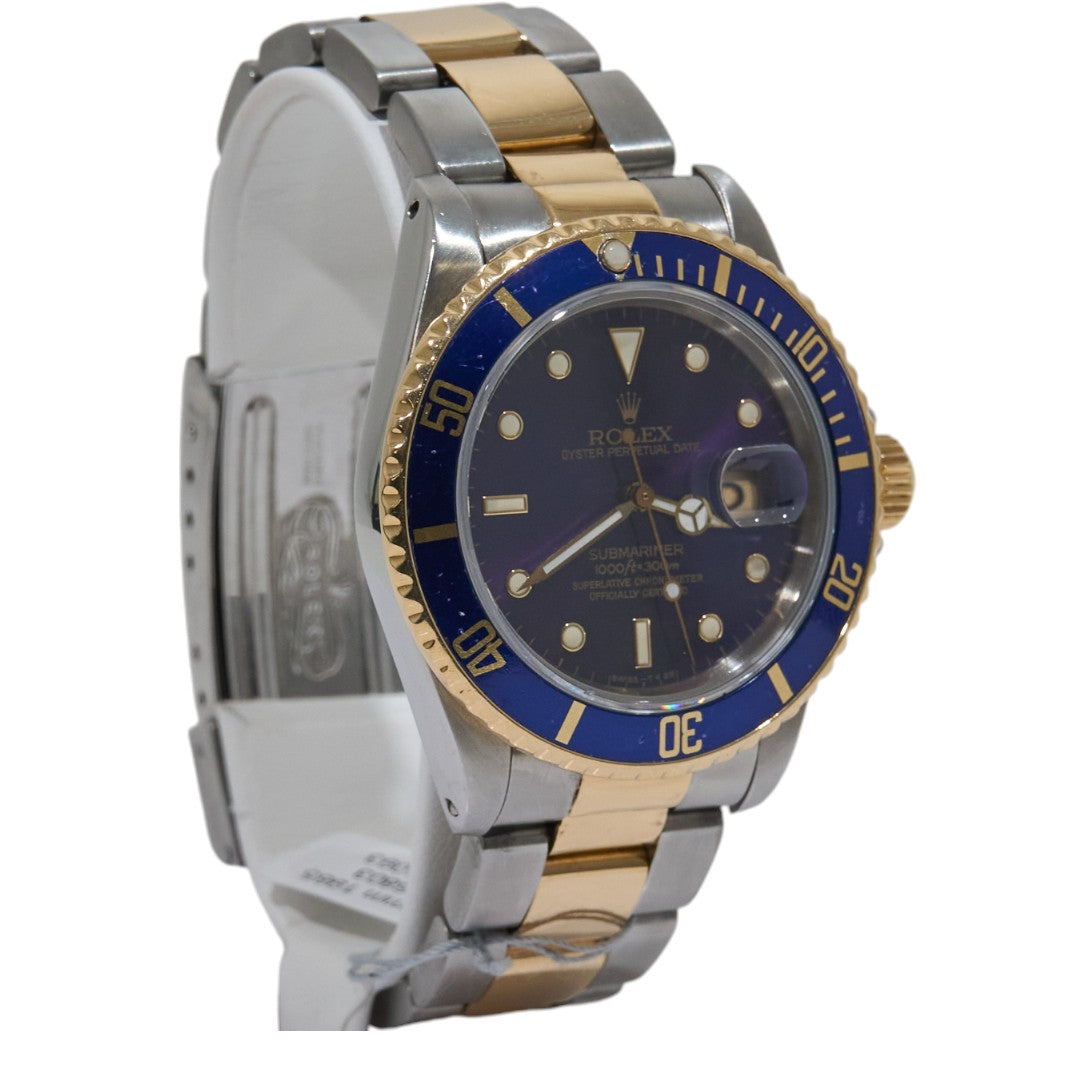 40mm Rolex Submariner Two Tone Blue 1985