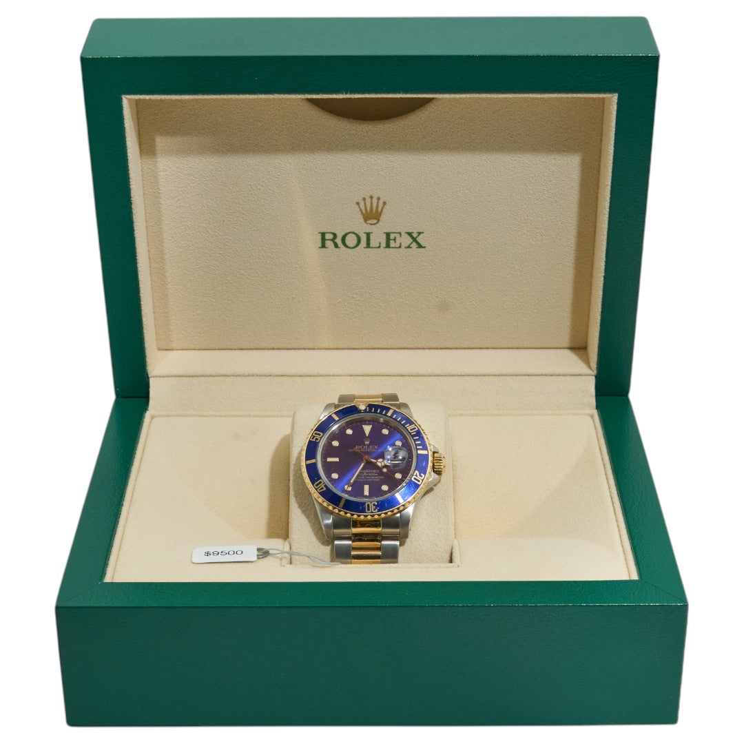 40mm Rolex Submariner Two Tone Blue 1985