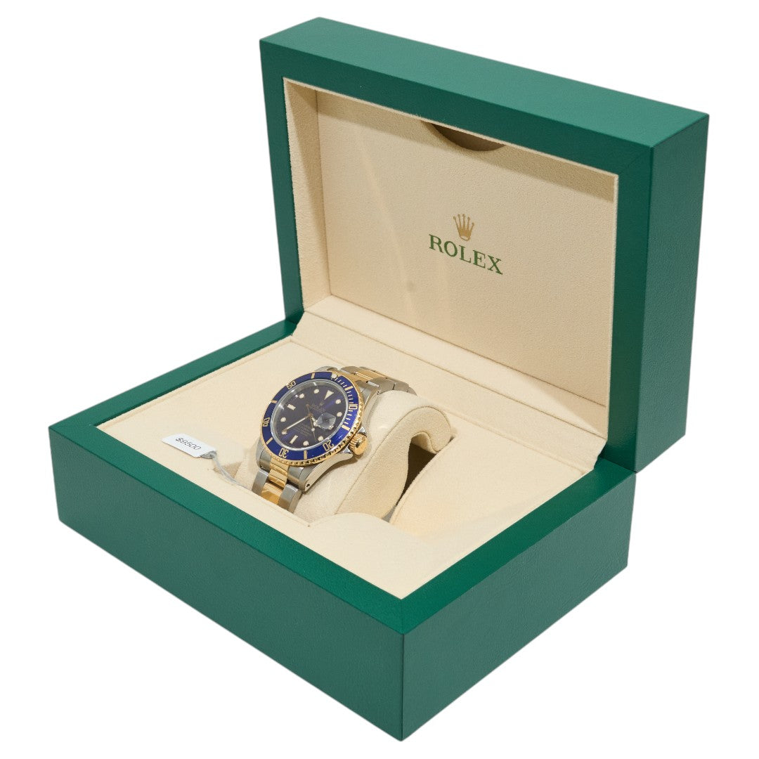 40mm Rolex Submariner Two Tone Blue 1985