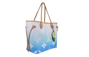 Louis Vuitton Neverfull MM Monogram Giant By The Pool Blue