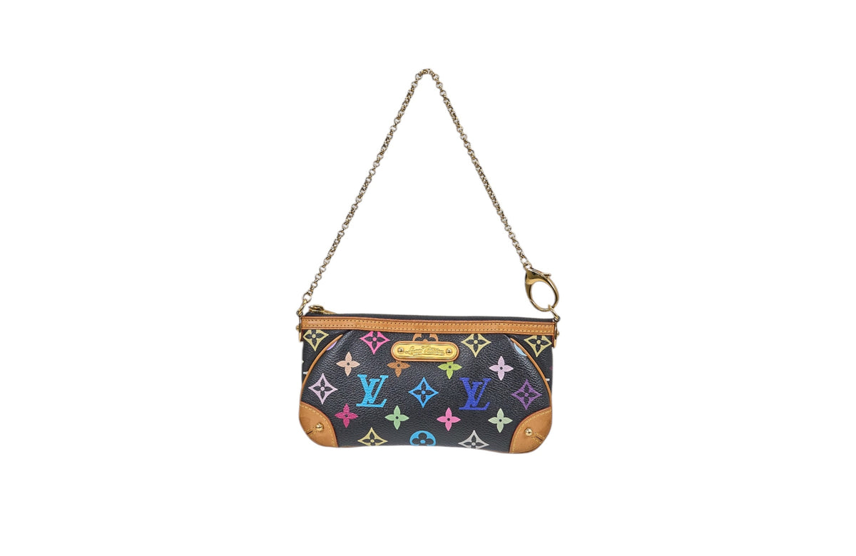 Louis Vuitton Milla Pochette Monogram Multicolore Noir