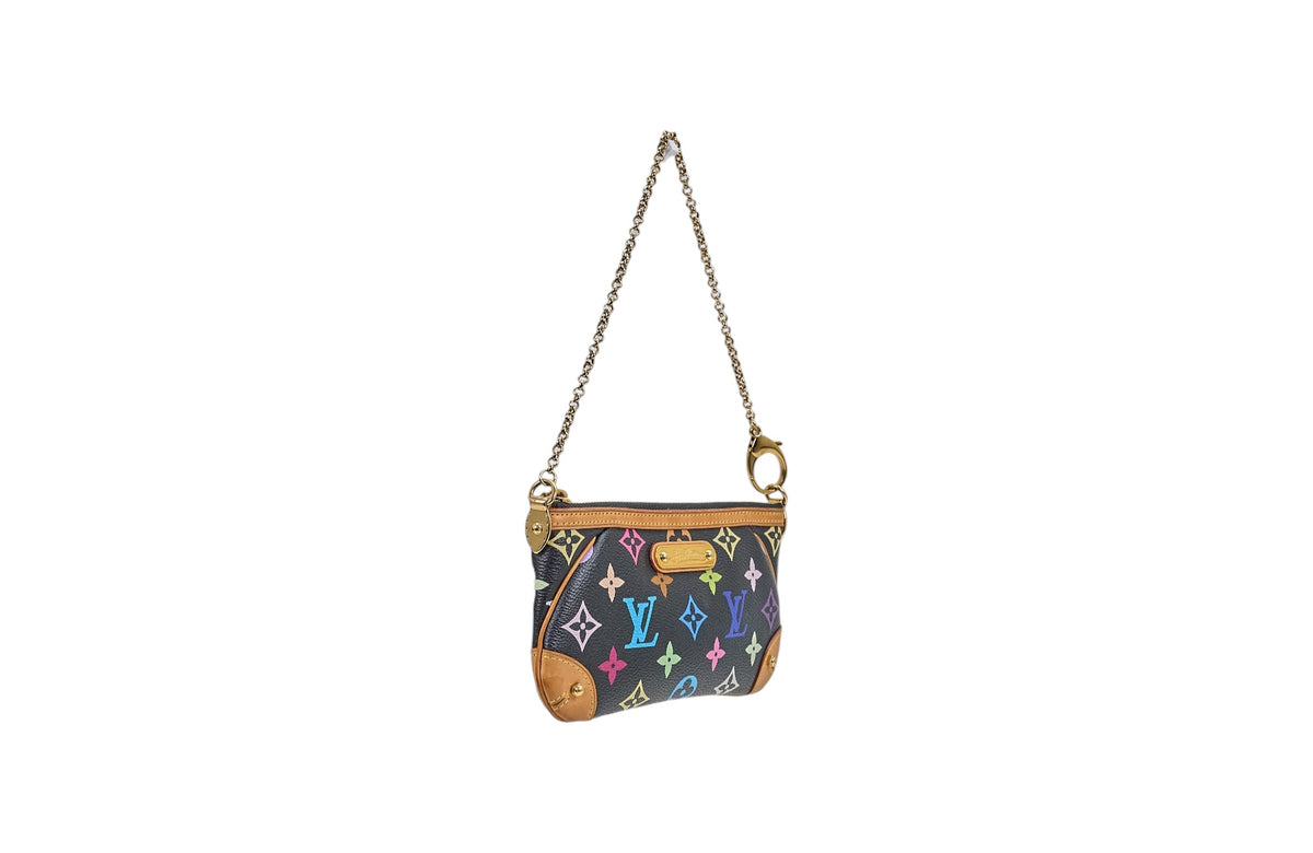 Louis Vuitton Milla Pochette Monogram Multicolore Noir