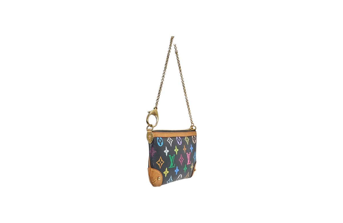Louis Vuitton Milla Pochette Monogram Multicolore Noir