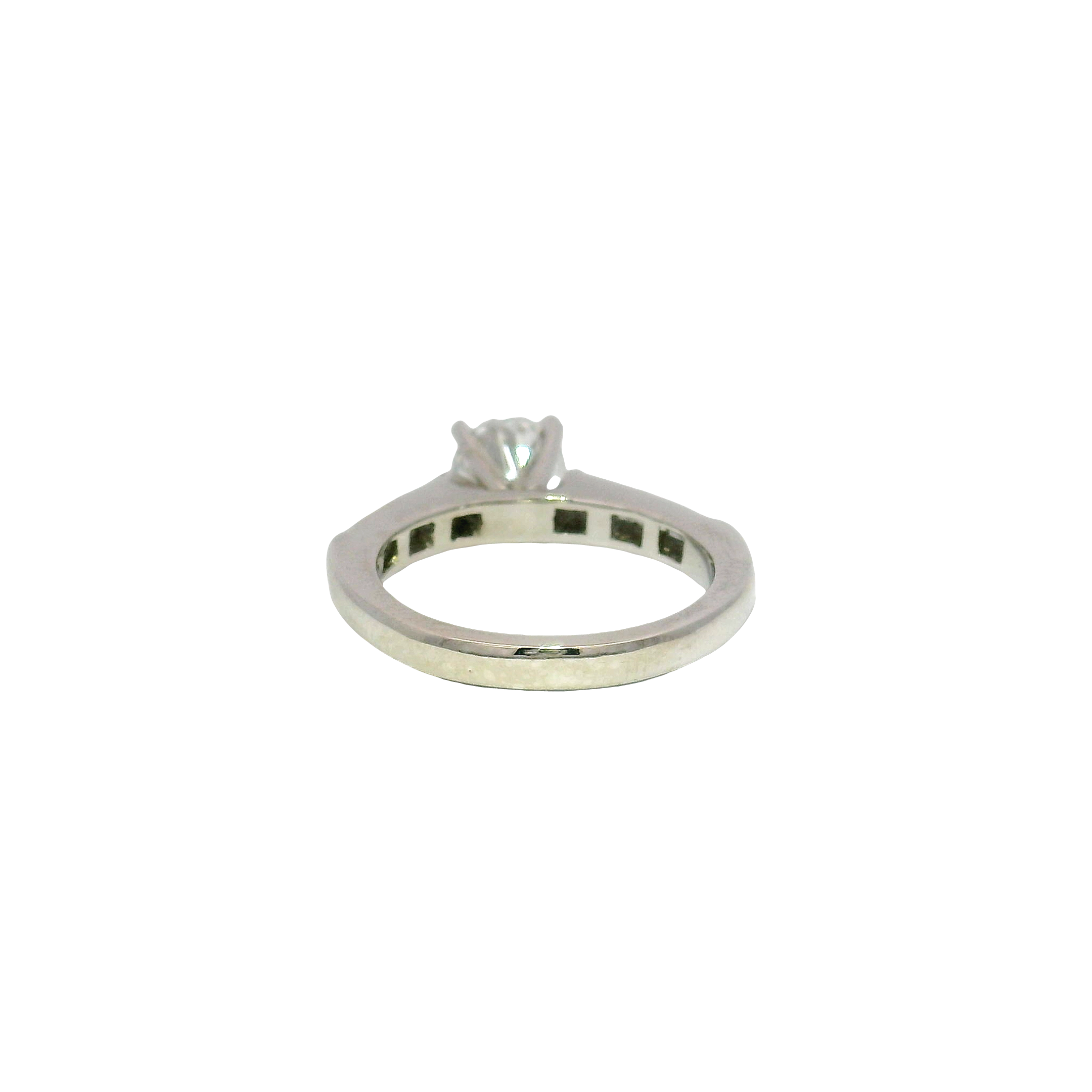 .82ct Round Diamond Set in Custom Platinum & Diamond Mounting Sz 4 3/4
