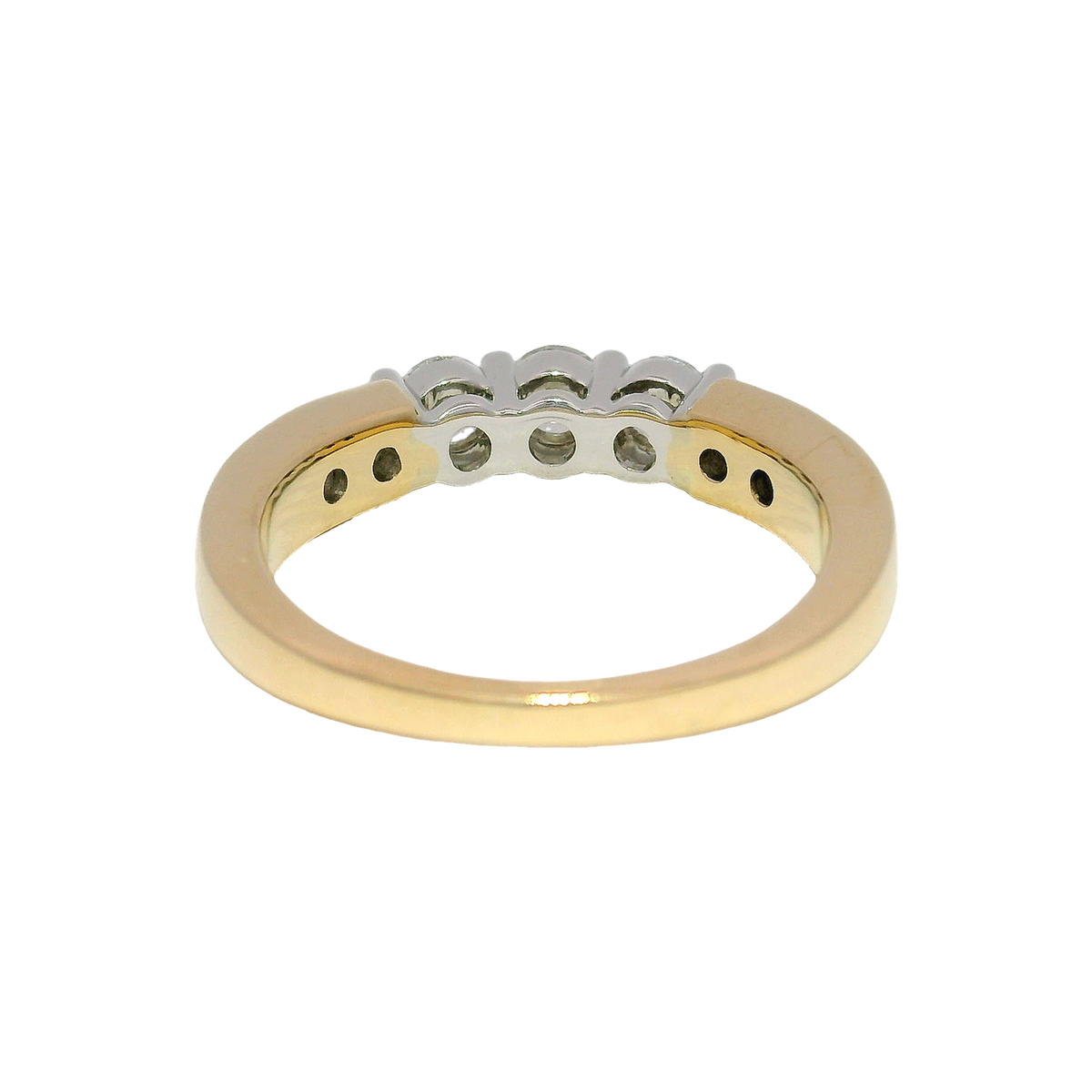 Natural Diamond Tiered Ring in 14K Yellow Gold Sz 7