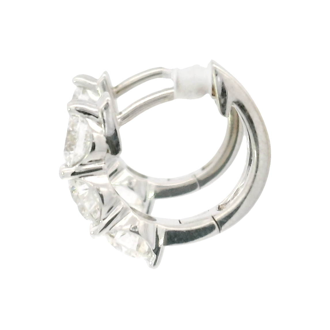 1.5cttw. Lab Grown Round Diamond in 14K White Gold