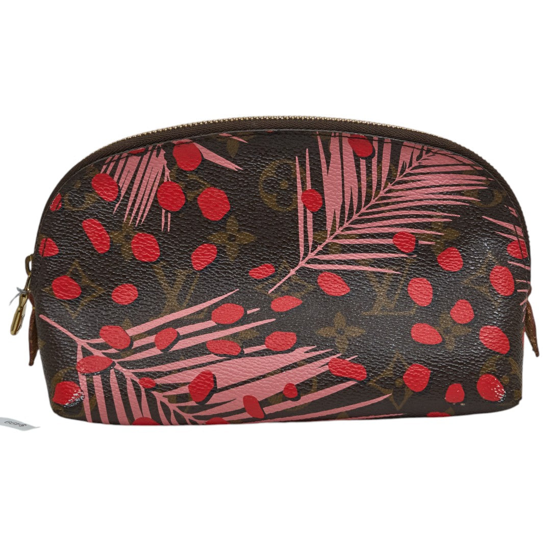 Louis Vuitton Cosmetic Pouch PM Monogram Jungle Dots Sugar Pink Poppy