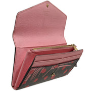 Louis Vuitton Sarah Wallet Monogram Jungle Dots Sugar Pink Poppy