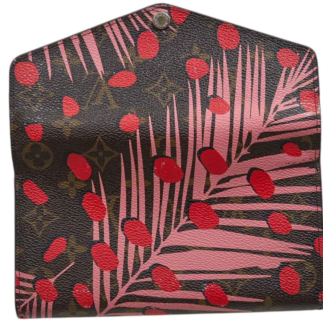 Louis Vuitton Sarah Wallet Monogram Jungle Dots Sugar Pink Poppy