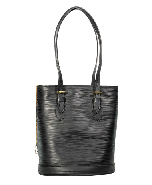 Louis Vuitton Black Epi Leather Bucket Bag