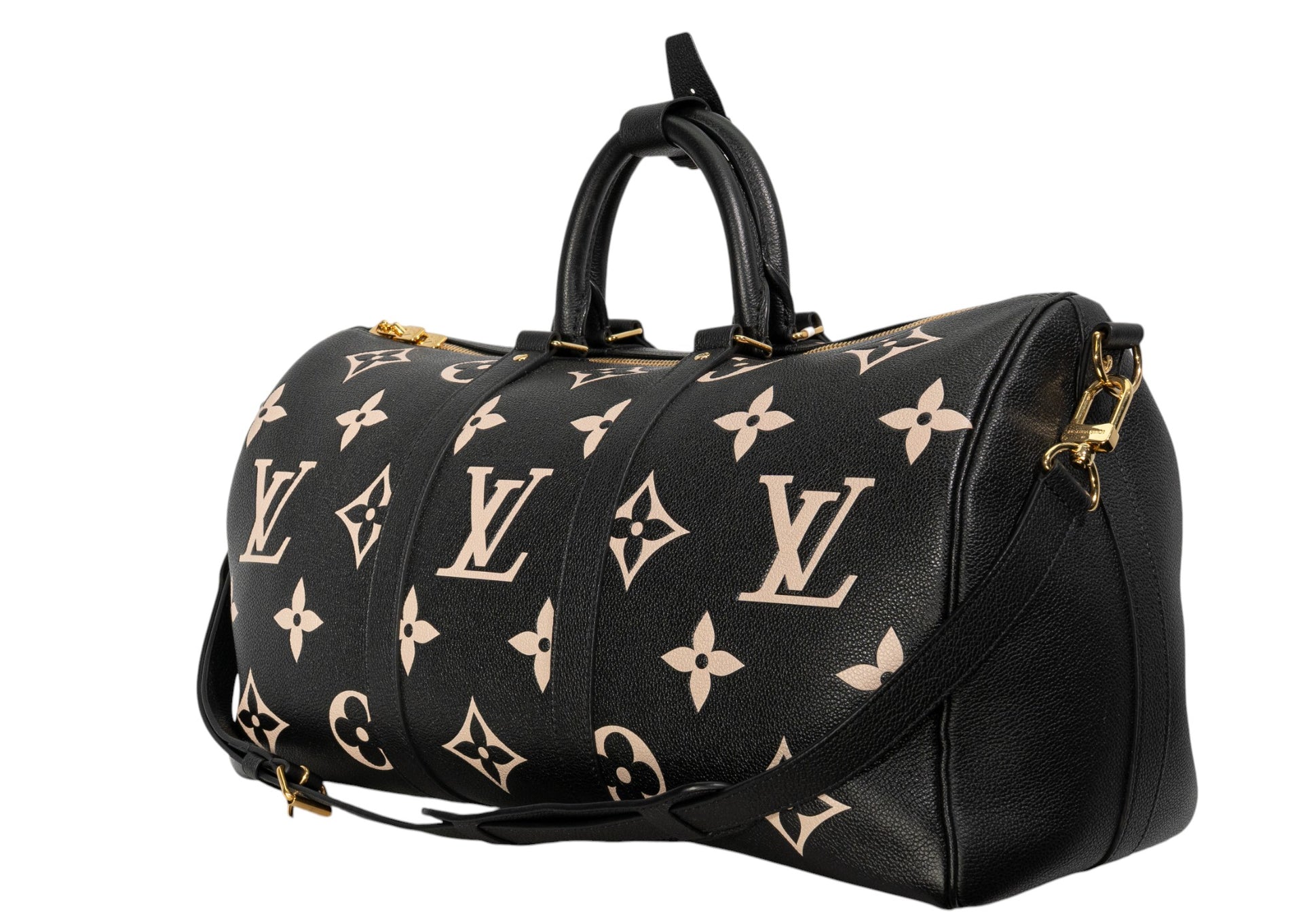 Louis Vuitton Keepall Bandouliere 45 Bicolor Monogram Empreinte