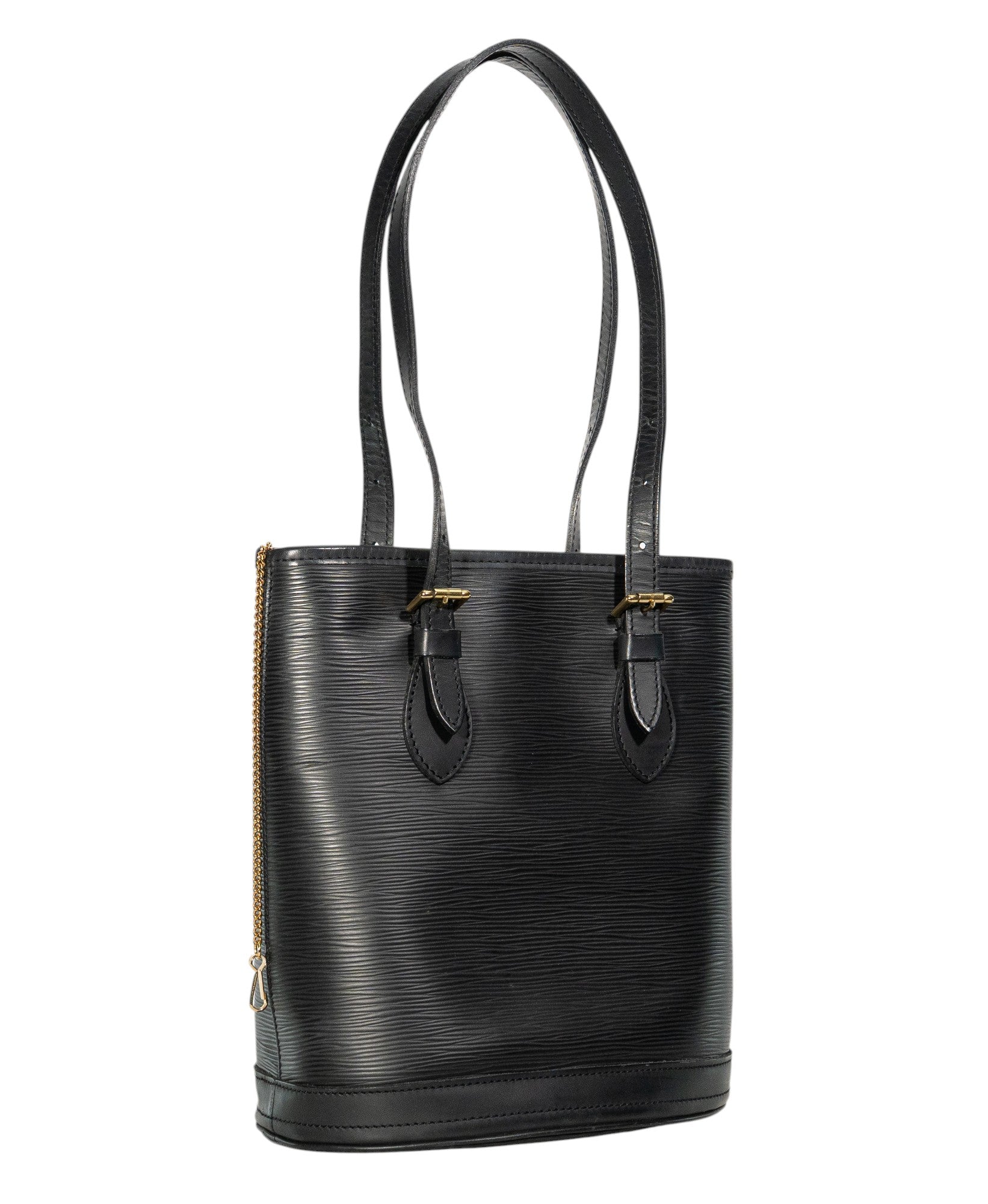 Louis Vuitton Black Epi Leather Bucket Bag