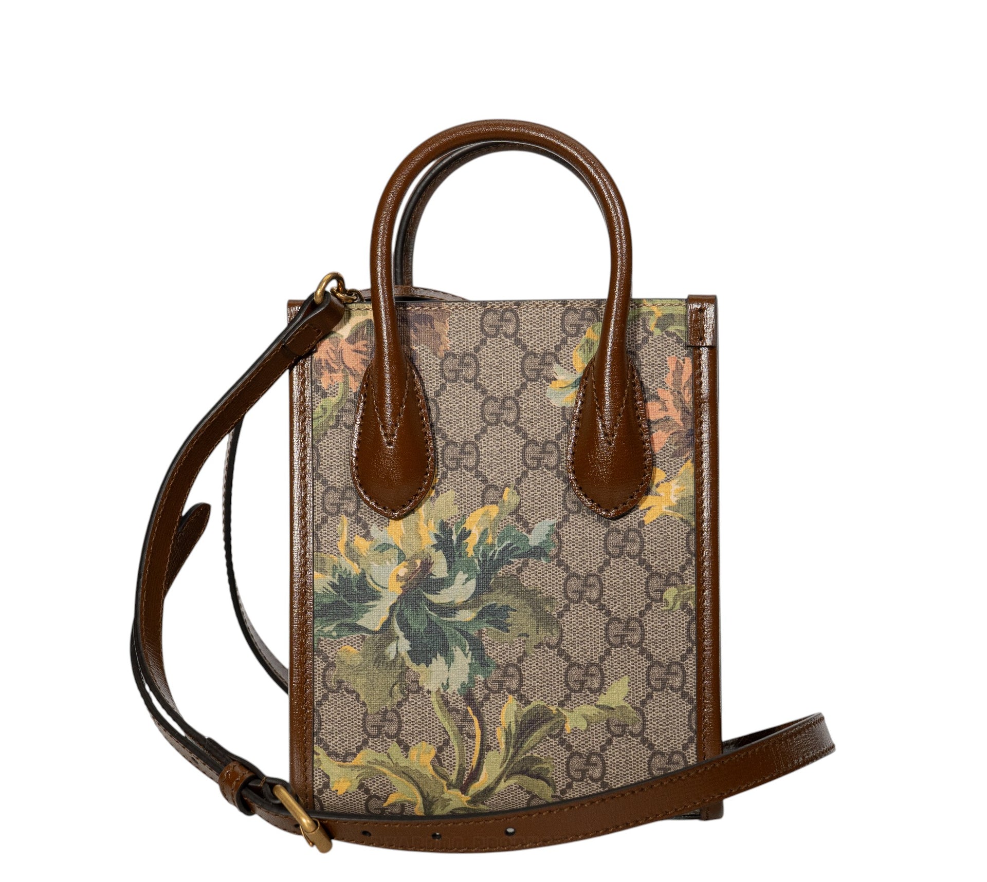 Gucci Supreme Carnation Mini Tote