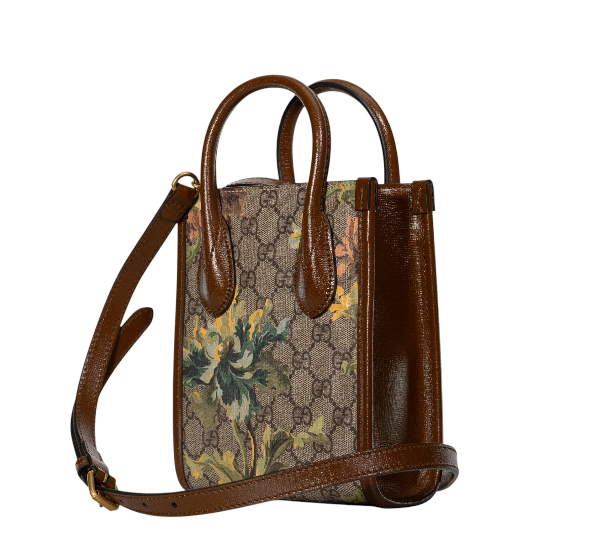 Gucci Supreme Carnation Mini Tote