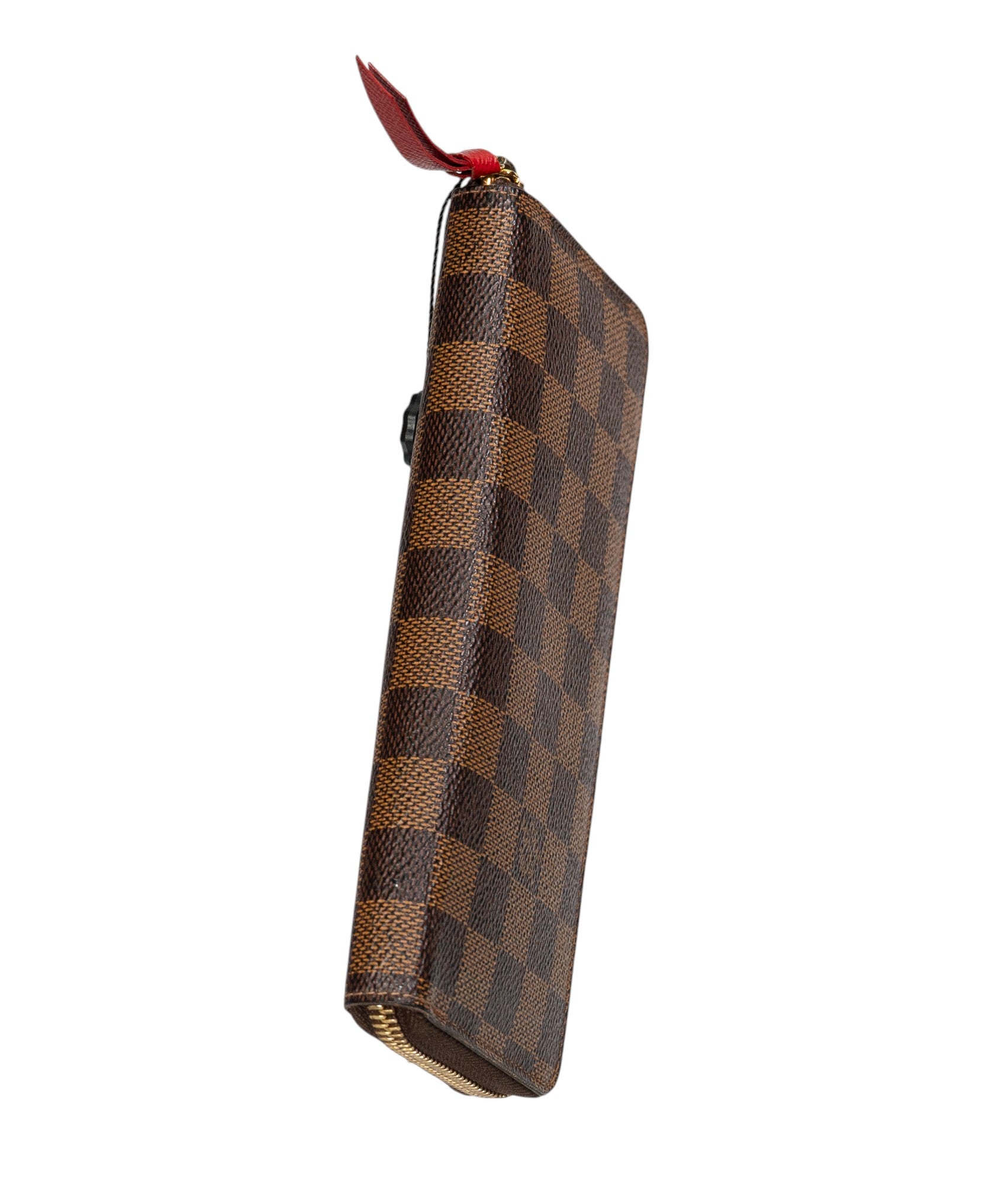 Louis Vuitton Clemence Wallet Damier Ebene Cherry
