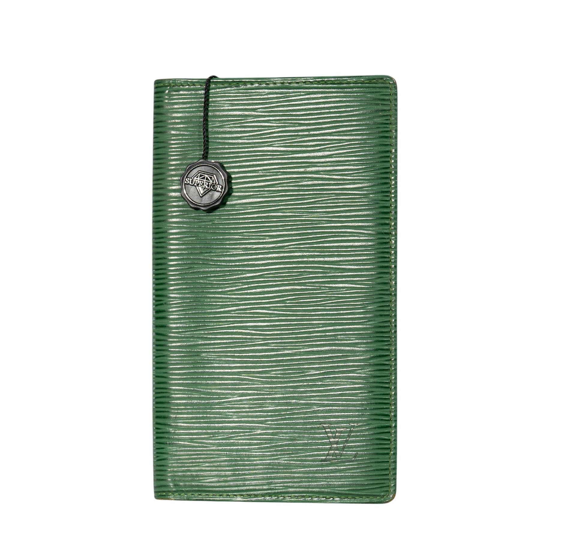 Louis Vuitton Green Epi Leather Vintage Checkbook